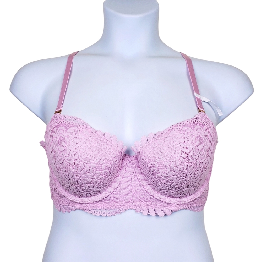 Aerie Lilac Lace Balconette Bra Size 38B NWOT - Picture 1 of 8